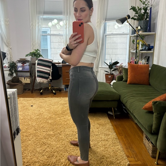 Banana Republic High Rise Skinny Gray Sz 4 27 Super Stretch Legging Jeans - Picture 5 of 9